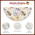 thumbnail image 3 of Rateoe Floral Puppy Pattern Christmas Tree Skirt with Ties , Christmas Tree Decorations, Farmhouse Christmas Decor Xmas Holiday Decorations-36", 3 of 6