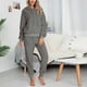 thumbnail image 1 of Puntoco Mujer Casual Terciopelo Sólido Con Capucha Cordón Manga Larga Sudadera Tops Y Pantalones Largos Conjunto Trajes Liquidación Puntoco Puntoco-6051, 1 of 8