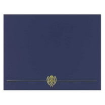 Great Papers Certificate Cover,Navy/Gold,12 in. H,PK5 038949
