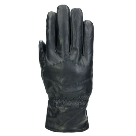 Mens Black Diamond Leather Thinsulate Touchscreen Text & Tech Gloves