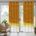 thumbnail image 5 of Outdoor Curtains for Patio Waterproof, Ombre Orange Waves Outdoor Privacy Panels Grommet, Abstract Art Gradient Modern Blackout Outside Curtains for Porch/Cabana/Pergola/Gazebo 54"x95", 1 Panel, 5 of 8