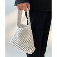 thumbnail image 2 of Kukuzhu Mesh Tote Bag Women's Woven Handbags Summer Travel Purse Handbag Large Hobo Bag Texture Shoulder Bag, 2 of 7