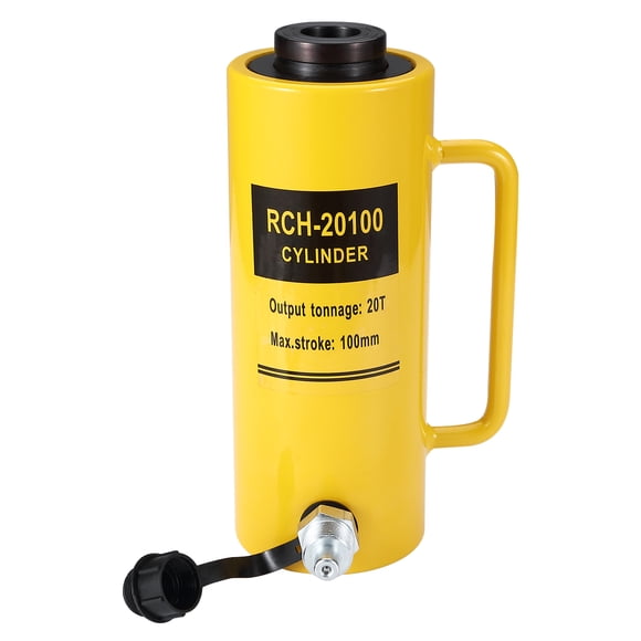 Yiwa Portable 10 Ton Hydraulic Ram Jack, Low Profile 0.43 Inch Cylinder with 11mm Stroke, Efficient Lifting Solution for Machinery, Bridge, and Construction Applications
