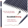 thumbnail image 2 of DAMAIE Fineliner Pens, 24 Bright Colors Fine Point Pens Colored Pens for Journaling Note Taking Writing Drawing Coloring Planner Calendar, Office School Teacher Classroom Fine Tip Marker Pens Supplies, 2 of 8