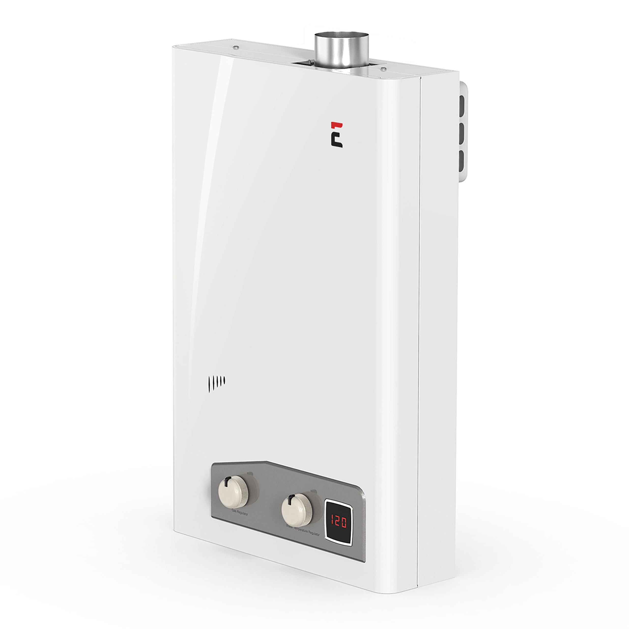 Eccotemp Liquid Propane Water Heater for Indoor, 40 GPM Capacity with Accessories 6 Piece Pack