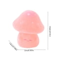 thumbnail image 3 of Diceymbol Mini Glow in The Dark Mushroom Figurines 3 Pcs Flocked Resin Fairy Garden Decor 1 Inch, 3 of 7