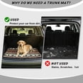 thumbnail image 4 of HUISEFOR Aztec Horse Car Trunk Mat 29" x 39" Cargo Mat Rear Trunk Liner Non-Slip Vehicle Interior Accessories Easy To Clean Universal Fit for Most Cars, 4 of 7