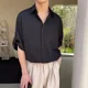 thumbnail image 4 of Conjuntos de pantalones y camisetas de nailon para hombre, sin logotipo, conjunto de 2 piezas, moderno conjunto de dos piezas, estilo coreano Kpop 5xl, básico, elegante y moderno S, 4 of 4
