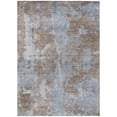 thumbnail image 2 of HomeRoots 564248 8 x 10 ft. Mocha & Blue Abstract Washable Non Skid Indoor Outdoor Rectangle Machine Woven Area Rug, 2 of 3