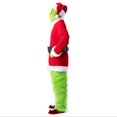 thumbnail image 3 of Disfraz de Grinch de monstruo peludo verde explosivo de Halloween, Papá Noel con trajes de pantalón, ropa de juego al por mayor, 3 of 4