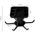 thumbnail image 5 of 360 Rotating Storage Hook, 4 Pieces Kitchen Utensils Wall Mount Multipurpose Space Saving Rotating Shelf 6 Prongs, For Spoon Cutting Board Towel,Black, 5 of 5