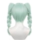 thumbnail image 2 of Peluca para cosplay con forma de coleta trenzada, color verde menta claro, 45 cm, 2 of 2