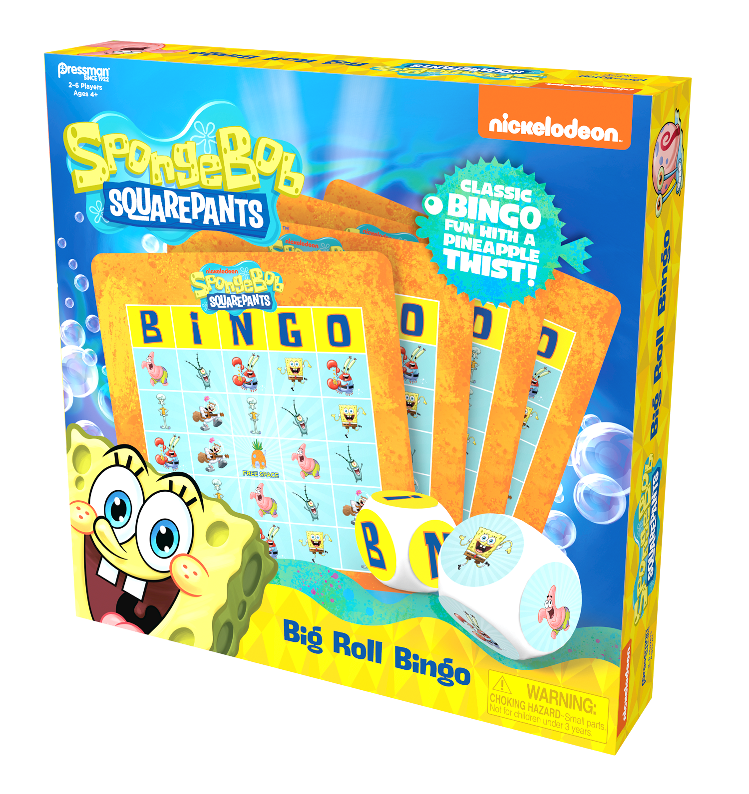 Sponge Bob Square Pants Big Dice Game by Tactic (hard to find) +Free Bonus  Items