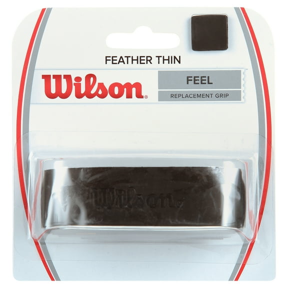 Wilson Feather Thin Tennis Racket Replacement Grip, Black