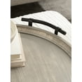 thumbnail image 4 of Kate and Laurel Bruillet Farmhouse Wood Round Ottoman Tray, 24 x 22, Rustic Gray, Circle Coffee Table Tray for Living Room Decor or Large Serving Tray, 4 of 10