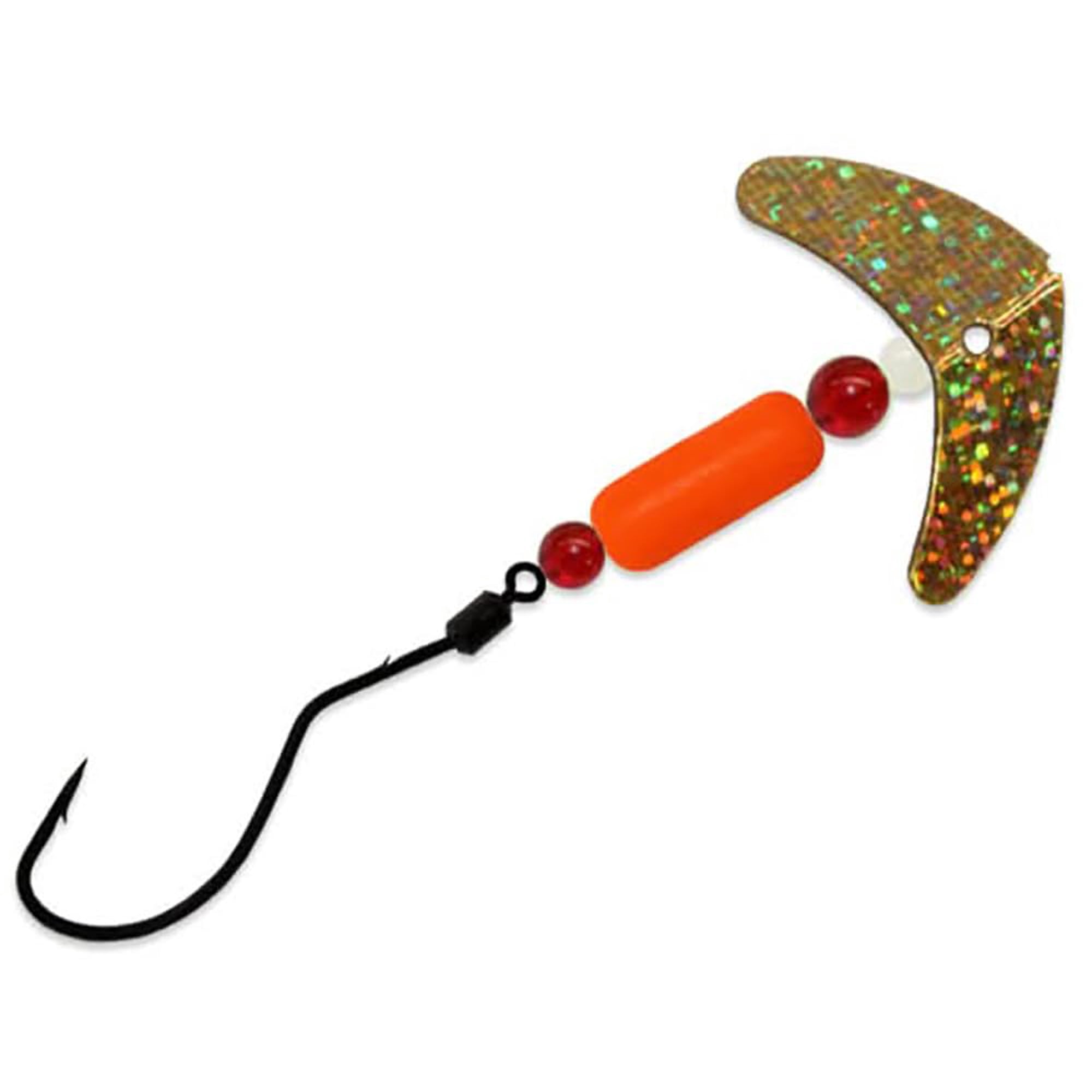 Mack s Lure 63358 Smile Blade Spindrift Walleye Gold Sparkle Orange