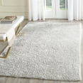 thumbnail image 2 of SAFAVIEH Toronto Deasun Solid Polyester Shag Area Rug, Light Grey, 2'6" x 3'8", 2 of 7