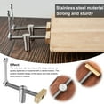 thumbnail image 5 of Evjurcn 2Pcs Bench Clamps 3/4inch Sturdy Woodworking Clamps Stainless Steel Workbench CNC Precision Machining Bench Clip with 2 Ratchet Wrench for Woodworking Carpenter, 5 of 11