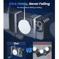 thumbnail image 3 of Magnetic for iPhone 14 Pro Max Case [Compatible with MagSafe] [Military-Grade Drop Protection] Non Yellowing Shockproof Translucent Matte Phone Case for iPhone 14 Pro Max 6.7", Black, 3 of 14