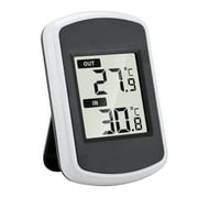 RABBITH Wall Mount Wireless Indoor Outdoor Thermometer Gauge Battery Powered Gift