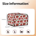 thumbnail image 5 of Honeii Hand Drawn Tomatoes Print 4 slice Toaster Cover, Two Slice Toaster Dust-proof Cover For Kitchen Small Appliance and Fingerprint Protection, 5 of 7