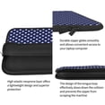 thumbnail image 4 of Deep Blue And White Dots Neoprene Sleeve Pouch Case Bag for 13" - 15" Inch Laptop Computer, 4 of 7