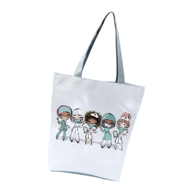Bolso de hombro para mujer, bolso de mano para enfermera, día de las enfermeras con cremallera, bolso deportivo para el día de las enfermeras, regalos estilo A