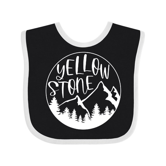 Inktastic Yellowstone National Park Mountains Boys or Girls Baby Bib