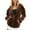 Brown, variant on Full Zipper Sweatshirt Jackets for Women Soft Velvet Hoodie Sport Casual Fall Coat Long Sleeve Cardigan Outwear (XL, Red)