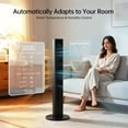 thumbnail image 3 of PhiloDeco 45" Bladeless Tower Fan, 4 Speed Settings & 4 Modes, 80° Wide-angle Oscillation , Remote Control & Timer, Sleep Mode, Safe Bladeless Design, Ideal for Households with Children or Pets, 3 of 8