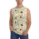 thumbnail image 1 of Fotbe Ladybug And Wild Flowers Men's Camiseta sin Mangas Estampada para Hombres, Playera Casual para Gimnasio, Entrenamiento, Playa-XX-Large, 1 of 7