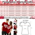 thumbnail image 3 of WEAIXIMIUNG T-shirt Imprimé pour Femmes, Manches Courtes, Col Rond, Confortable, pour la Saint-Valentin, 3 of 7