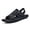 Black, variant on Men's Summer Adjustable Sandals, Casual Back Strap Slides, Comfortable Shoes for Beach, Pool, Work & Everyday Wear