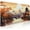 Orange Japonais, variante sur Tapis de Souris de Jeu Paysage de Lune de Montagne Dorée - Grand Tapis de Souris Étendu 35,4 Pouces X 15,7 Pouces, Art en Lignes Dorées, Base en Caoutchouc Antidérapante, Bords Cousus, Idéal pour la Maison et le Bureau