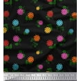 thumbnail image 1 of Soimoi Cotton Duck Fabric Dot,Leaves & Floral Artistic Decor Fabric Printed Yard 42 Inch Wide, 1 of 1