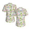 thumbnail image 3 of Yiaed Happy Easter Print Women's T Shirt V-Neck Short Sleeve Shirt Casual Breathable Tee Summer Tops-3X-Large, 3 of 5