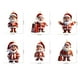 thumbnail image 3 of pstuiky 6 colgantes decorativos de Papá Noel para retrovisores de coche, mochilas y otros artículos navideños., 3 of 6