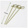 thumbnail image 2 of 200PCS 4 Inch Bamboo Cocktail Picks, Bamboo Knot Picks, Cocktail Skewers, Bamboo Sticks food Toothpicks for Appetizers, Toothpicks for Events and Party Supplies, 2 of 4