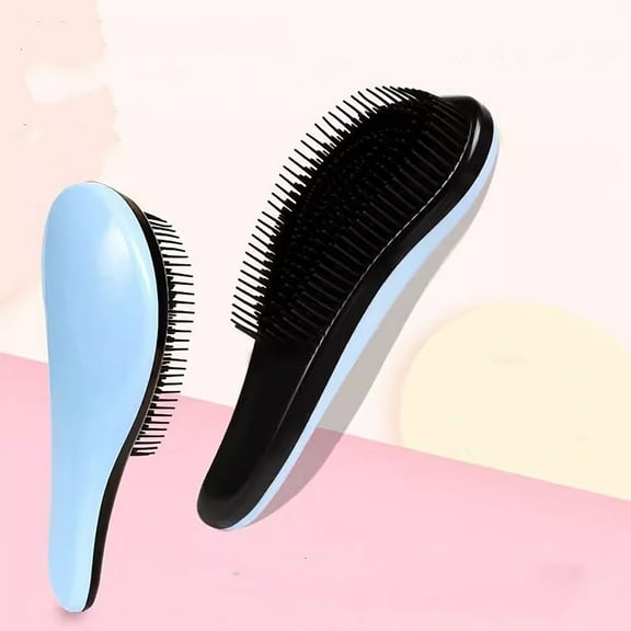 1PC 15cm Plastic Hair Comb, Fine Tooth, Anti-static, Massage, BLUE