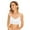 White, variant on Women's Workout Seamless Sports Bras 1 Piece V Neck Padded Sprot Bra For Cami Bando Bra Sleeping Bra With Elastic Straps Padded Bralettes For Girls