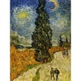 thumbnail image 2 of Road Cypress And Star Poster Print by  Vincent Van Gogh, 2 of 2