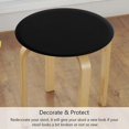 thumbnail image 3 of 4 Pack Round Bar Stool Covers - Super Soft And Washable Elastic Stool Cushion Slipcover For Bar 12, 3 of 5