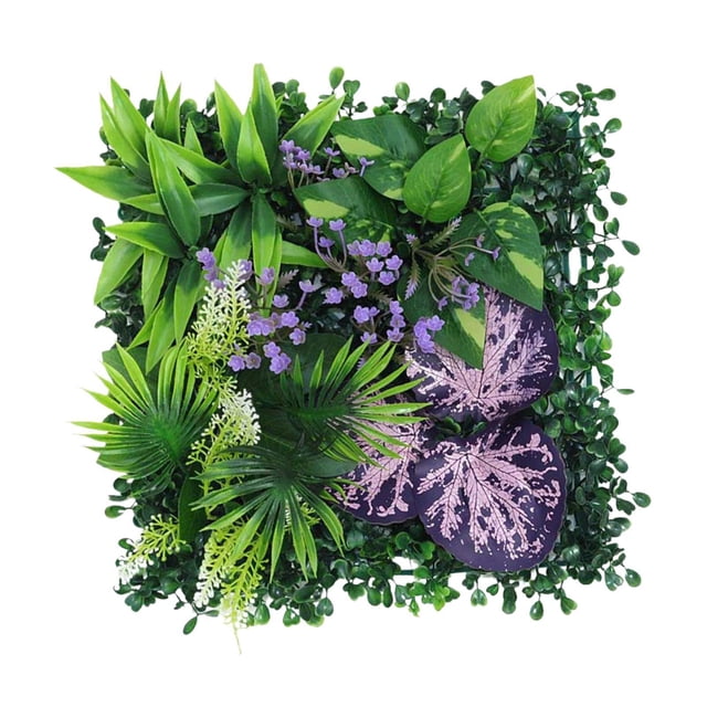 pitrice 9.8x9.8inch Simulation Grass Wall Panel Decor for Terrace, Bathroom Style I Style I