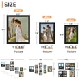 thumbnail image 7 of Sindcom 10 Pack Collage Picture Frame, Gallery Wall Frame Set for Wall or Tabletop Display, Black Photo Frame, Multi Sizes Fits Two 8x10, Four 5x7, and Four 4x6 Photo, 7 of 7
