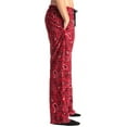thumbnail image 2 of #followme Men's Microfleece Pajamas - Paisley Bandana Print Pajama Pants for Men - Lounge & Sleep PJ Bottoms 45902-V-10780-RED-XL, 2 of 3