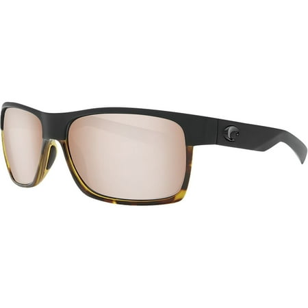 Costa Del Mar HFM 181 OSCP Half Moon Sunglasses Matte Black/Shiny Tortoise/Copper Silver Mirror 580Plastic
