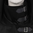 thumbnail image 7 of Medieval Hooded Cloak For Men, Renaissance Cowl Shawl Scarf, Halloween Festival Short Poncho Cape Accessories, 7 of 7