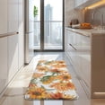 thumbnail image 4 of White Green Stem Sunflower Pattern Kitchen Rug Mat,Kitchen Runner Rugs Non Skid Washable,Decorative Kitchen Floor Mats for Kitchen,Sink,Laundry,17"x47.2", 4 of 7