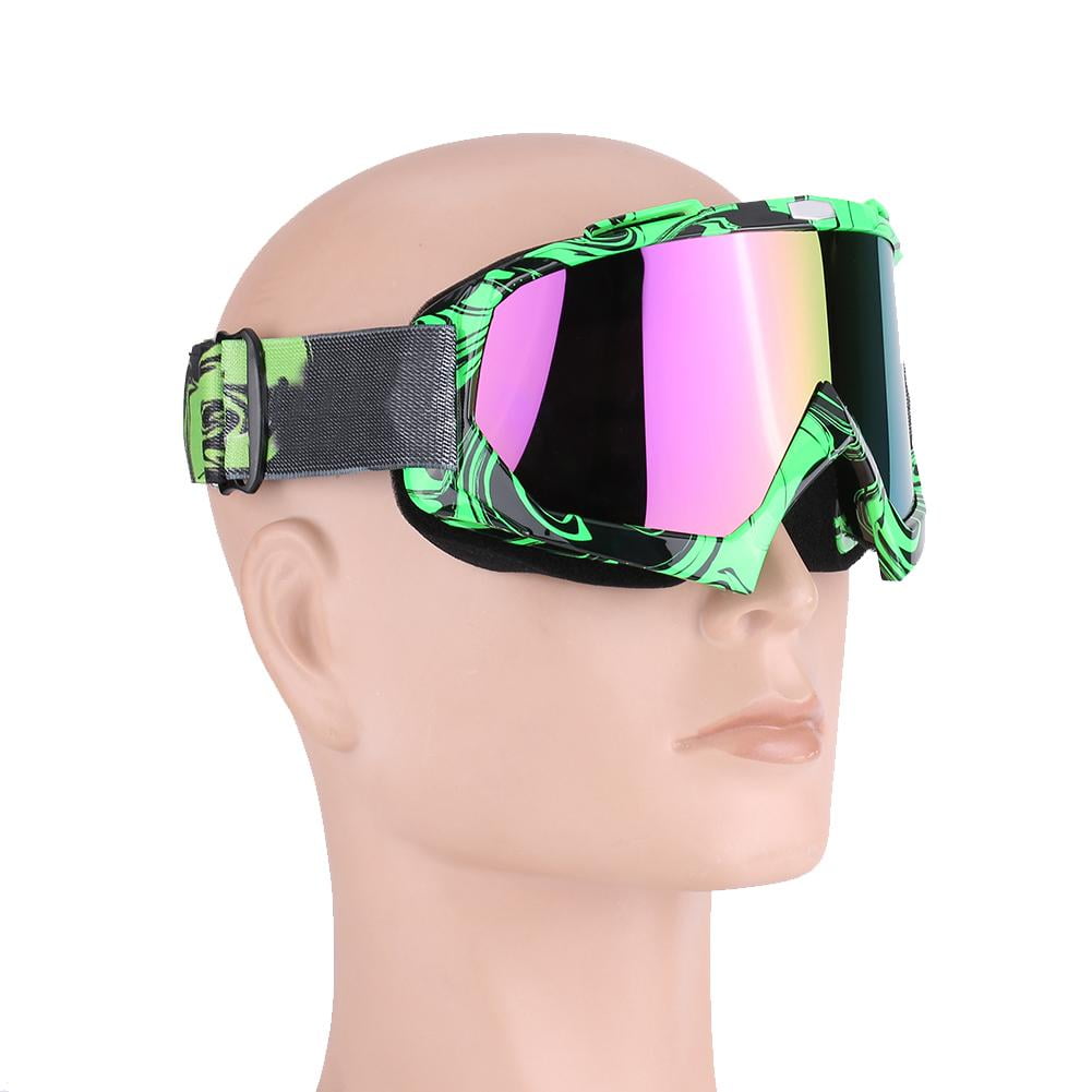 motocross goggles over glasses