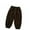 Coffee, variant on Ltctricy Toddler Baby Boys Corduroy Pants Trendy Loose Pull on Trousers Casual Soft Comfy Solid Fall Clothes
